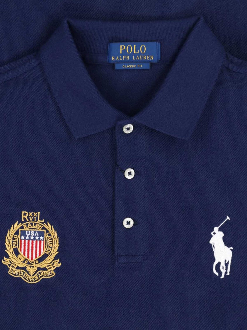 Polo Ralph Lauren Classic Fit Polo Shirt With Usa Prints