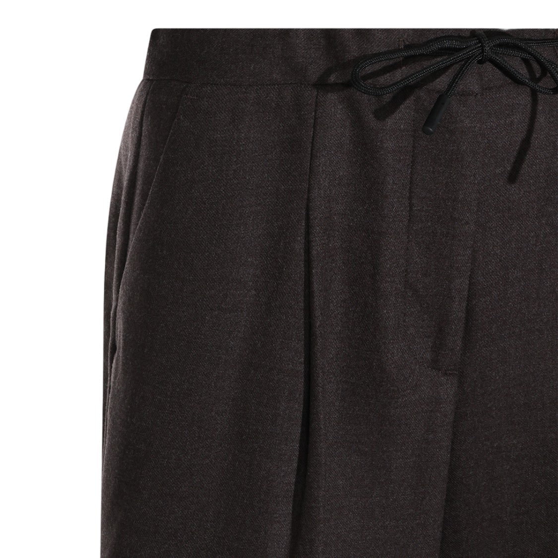 Nine In The Morning Drawstring Pleated Wide-Leg Pants