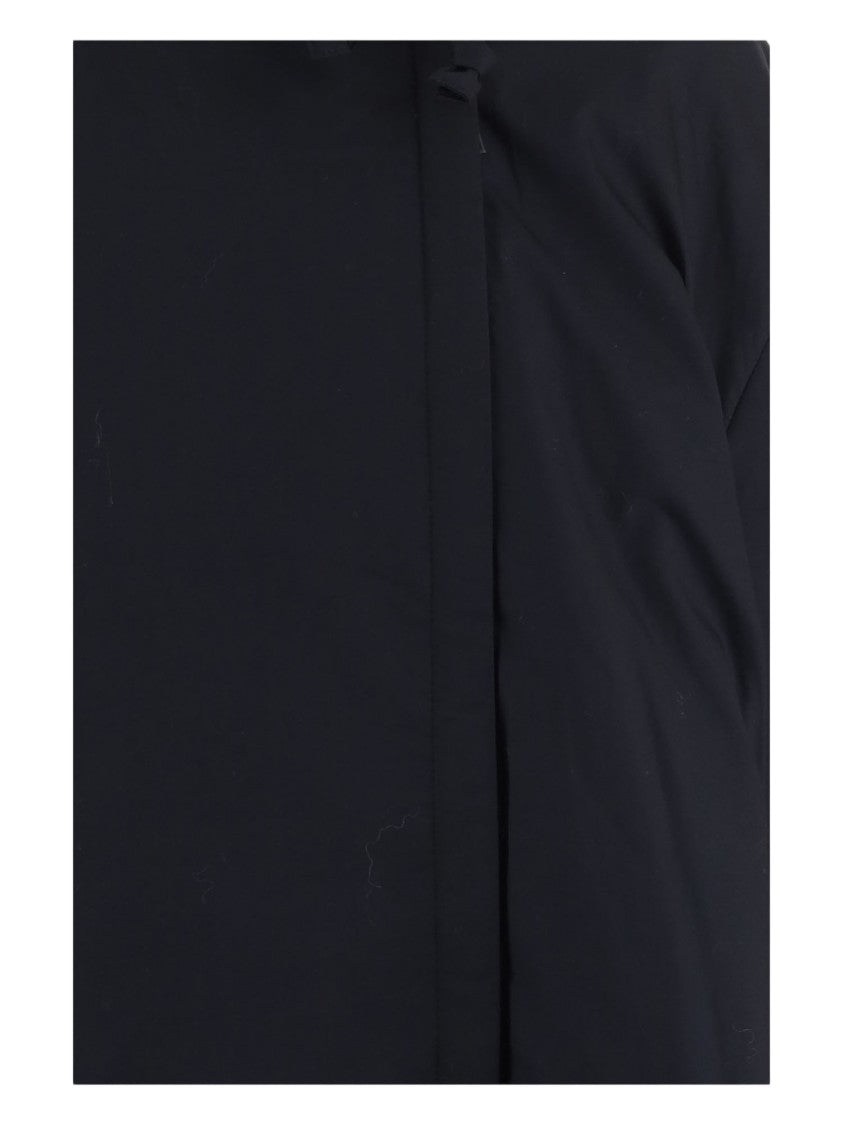 By Malene Birger Black Boxy Integrated Hood Recycled Cotton Jacket