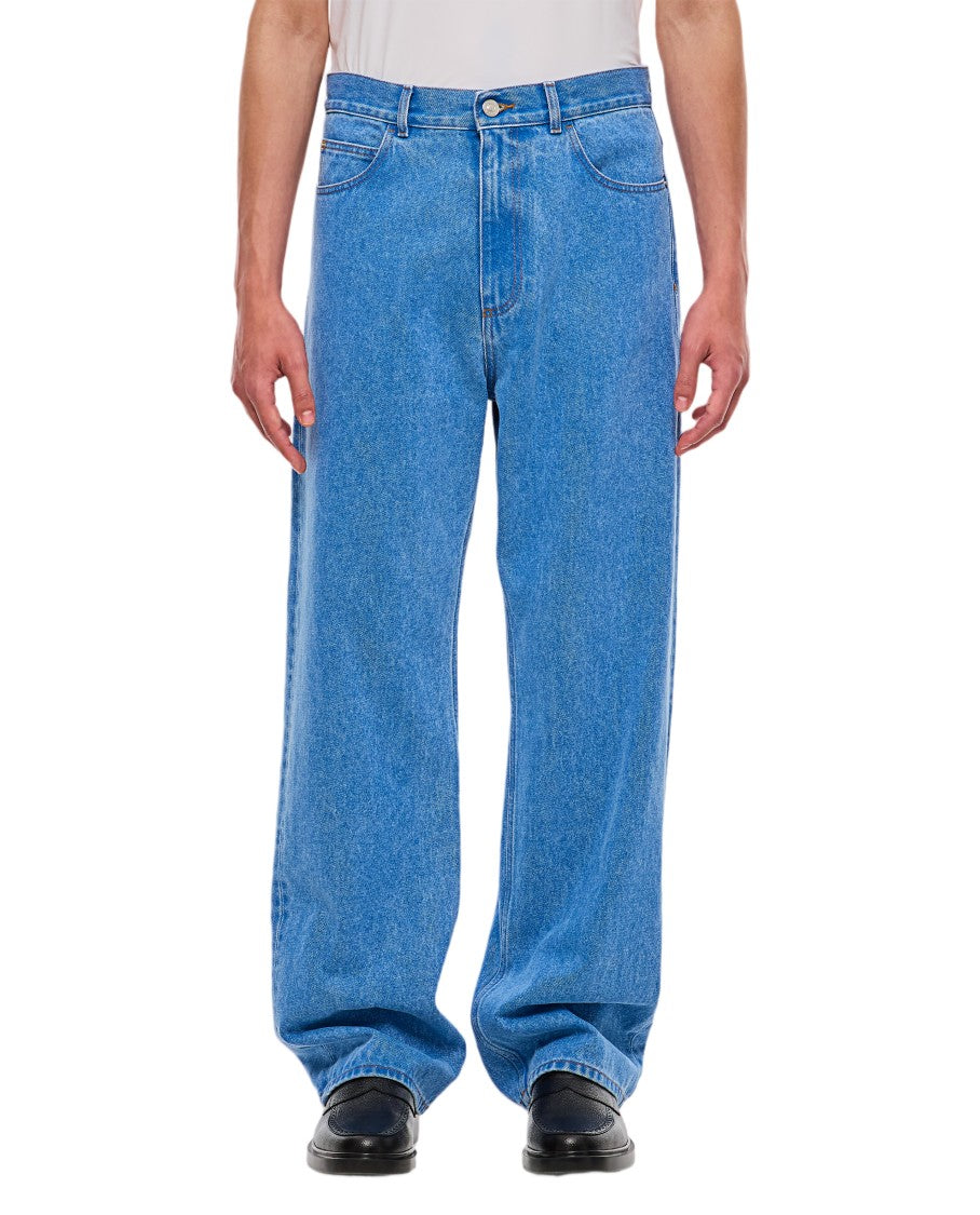 Marni Loose-Fitting Five-Pocket Denim Trousers With Classic Closure