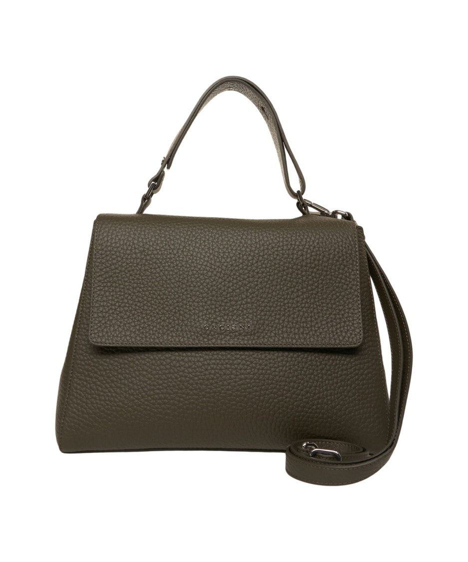 Orciani Hammered Vegan Leather 'Sveva' Handbag