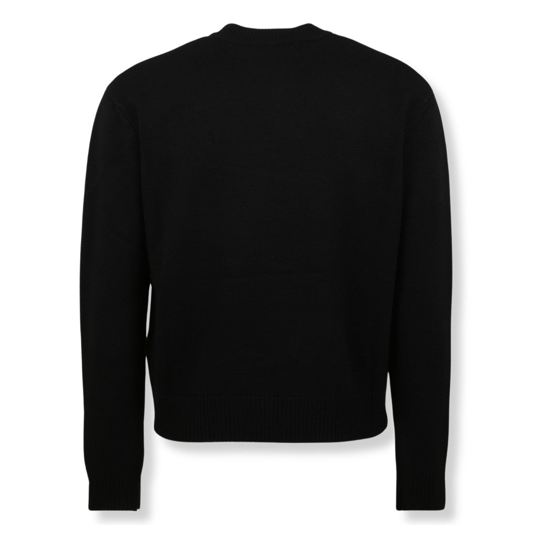 Casablanca Character Intarsia Knit Crew Neck Sweater