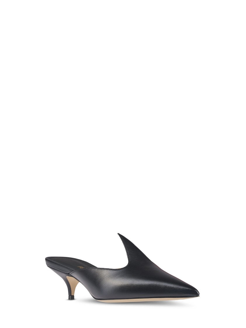 Ferragamo Pointed Toe Pumps With Unique Cut-Out Design