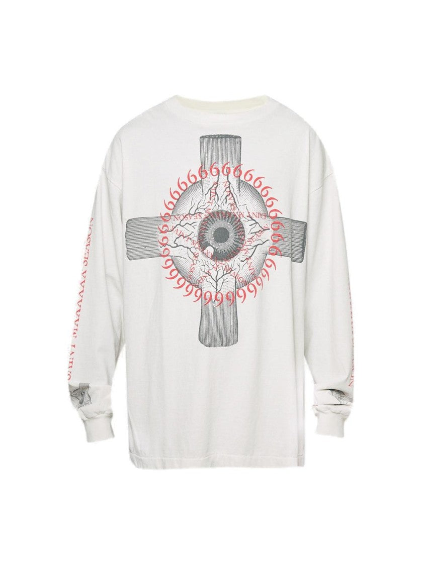 Saint Mxxxxxx Eyeball Long-Sleeve Tee