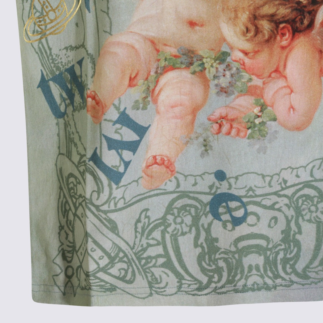 Vivienne Westwood Artistic Gradient T-Shirt With Cherubic Print
