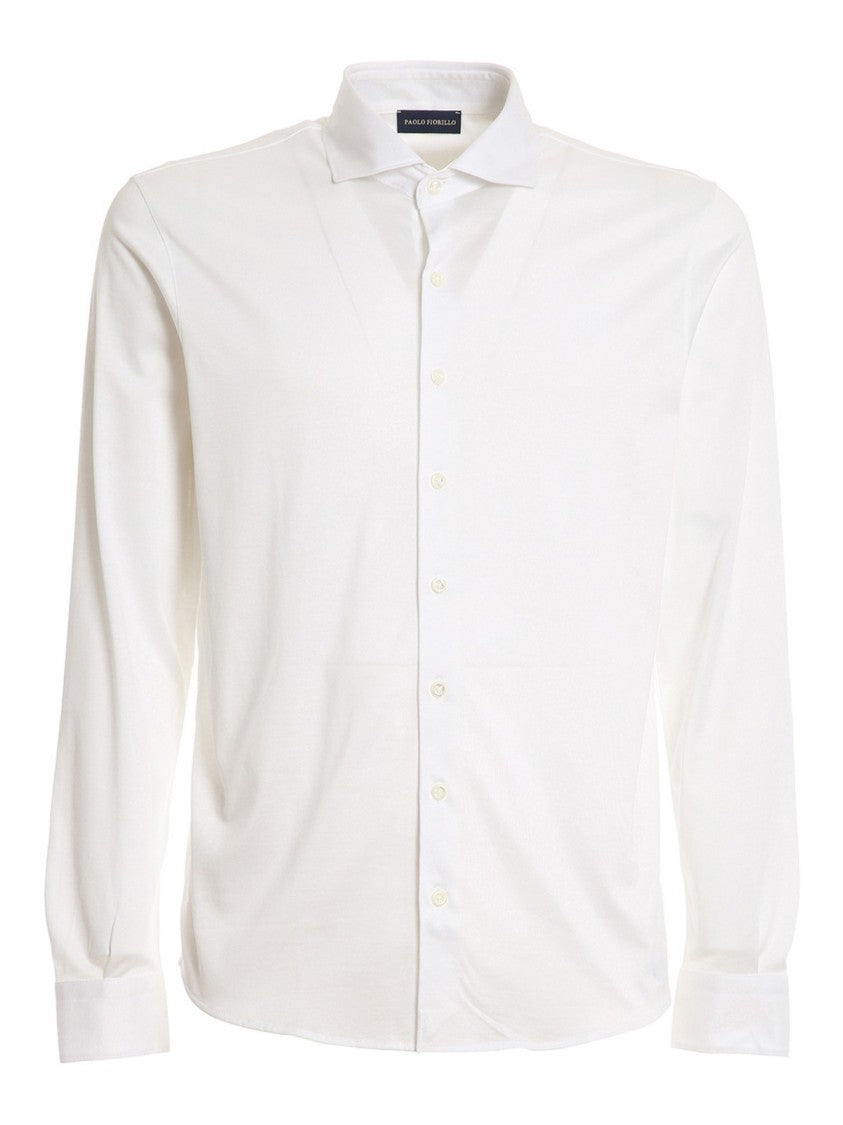 Paolo Fiorillo Capri White Cotton Classic Dress Shirt