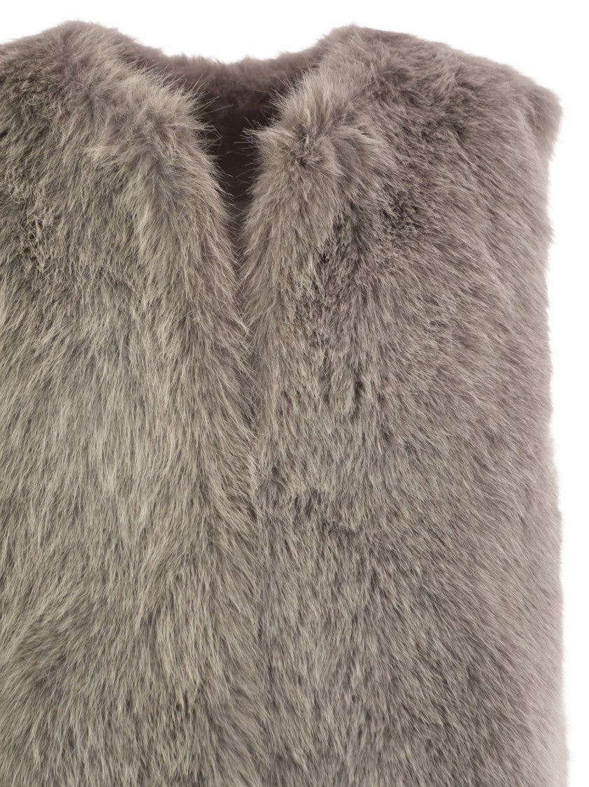 Herno Cruelty-Free Fur Sleeve Coat