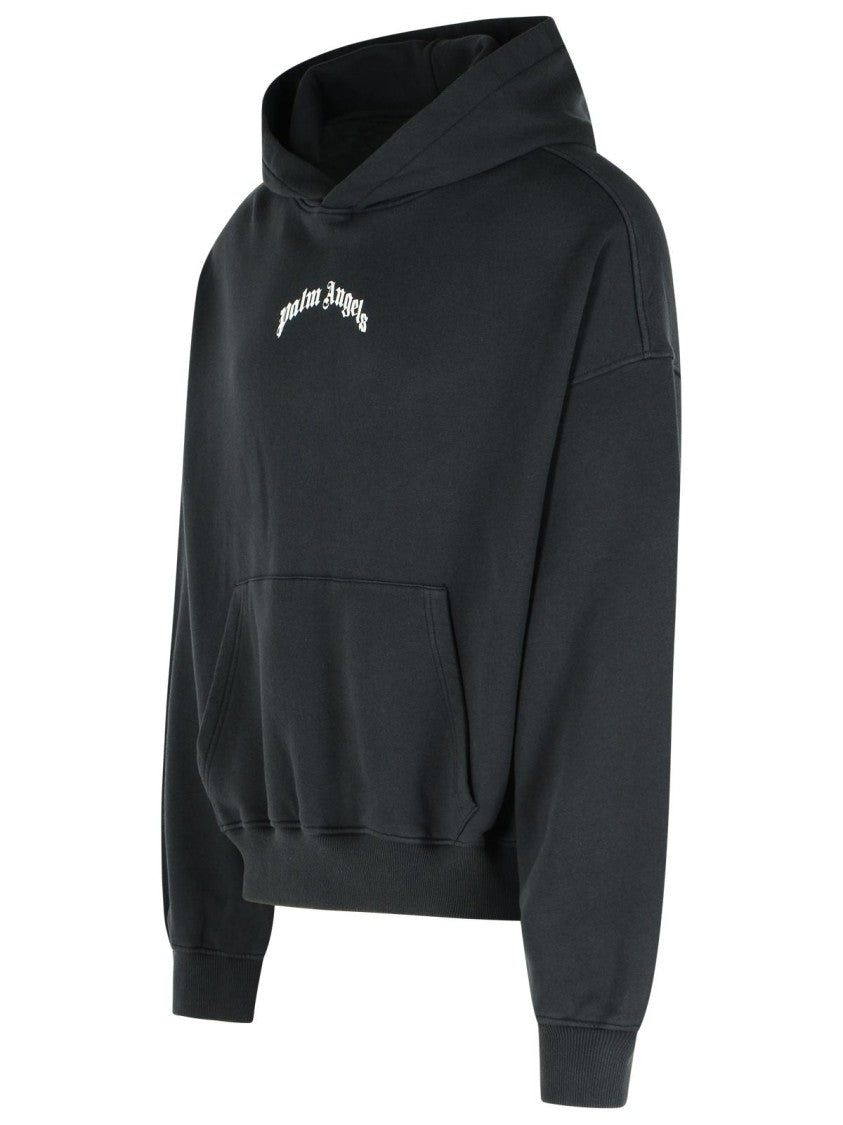 Palm Angels Black Cotton Sweatshirt