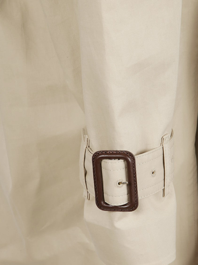 Givenchy Cocoon Short Trench With Cape-Style Back