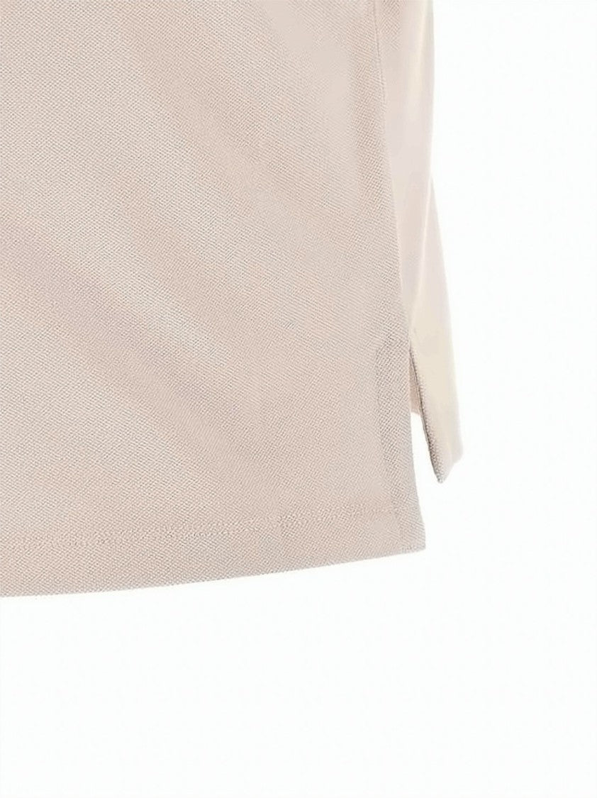 Vivienne Westwood Cropped Polo Shirt With Classic Collar And Embroidered Emblem
