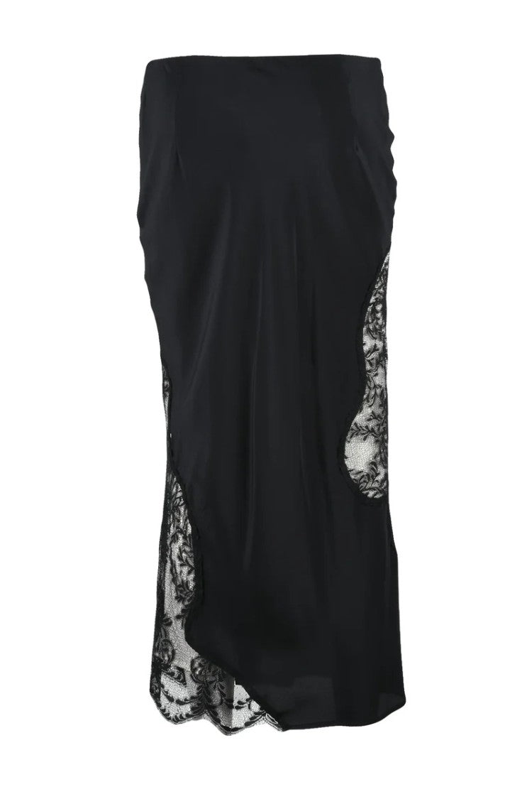 Erika Cavallini Voile Midi Skirt - Black