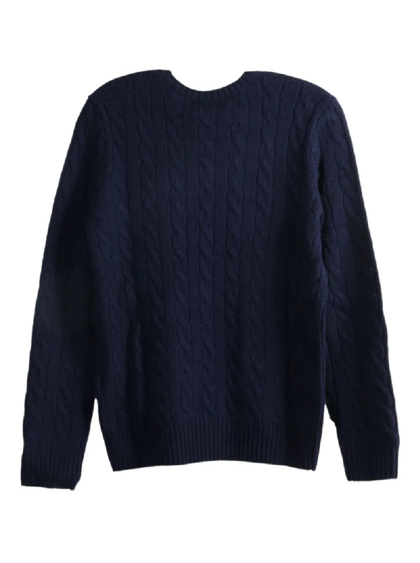 Polo Ralph Lauren Cable Knit Pullver With Crew Neckline