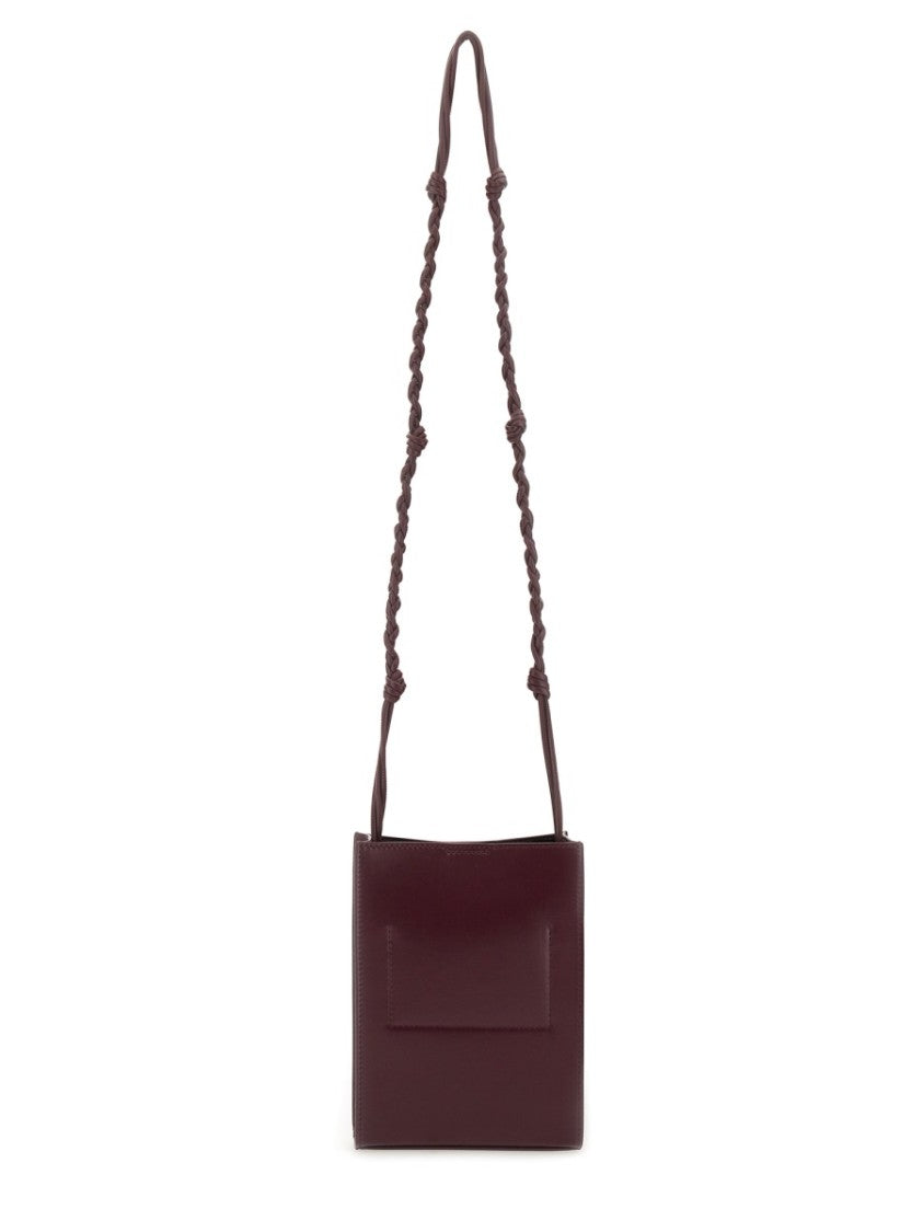 Jil Sander Burgundy Leather Tangle Bag