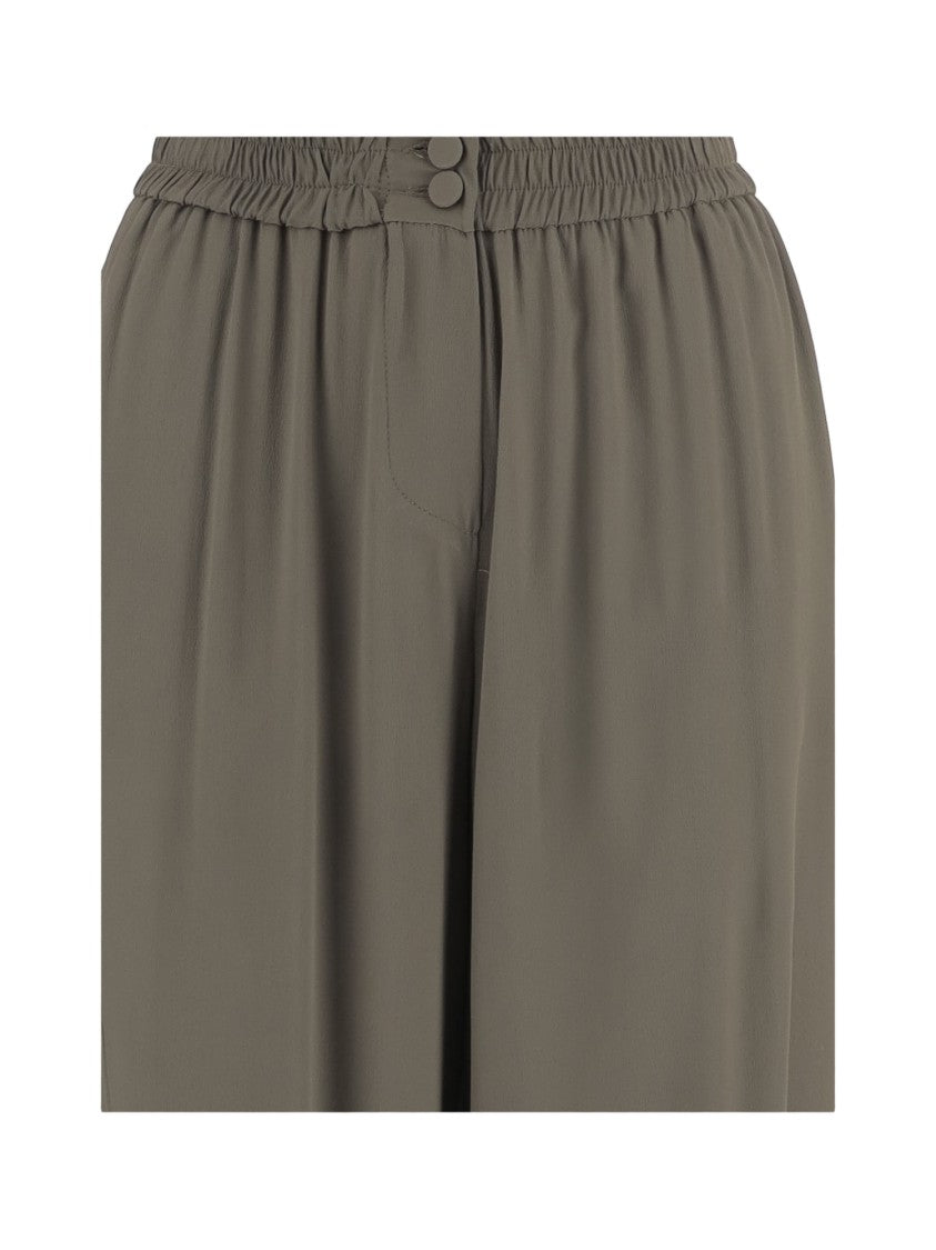 F.It Military Green Wide-Leg Trousers
