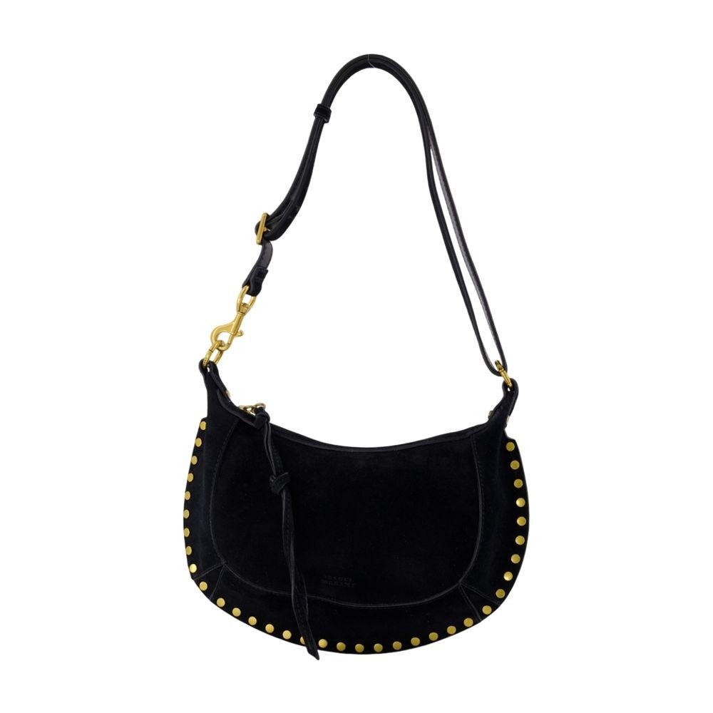 Isabel Marant Crescent-Shaped Calfskin Leather Shoulder Bag