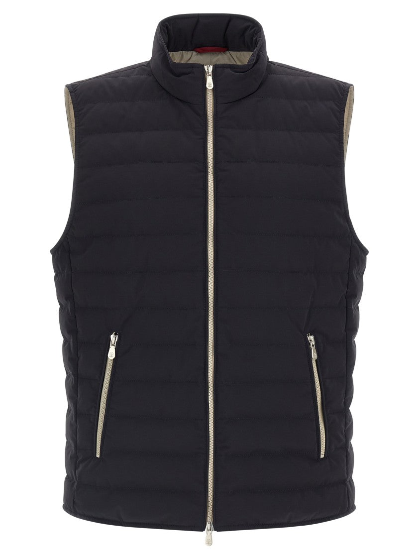 Brunello Cucinelli Quilted Black Vest
