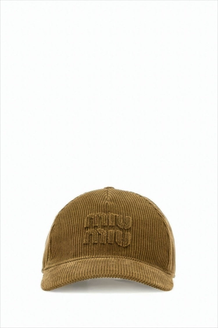 Miu Miu Corduroy Baseball Cap With Structured Crown