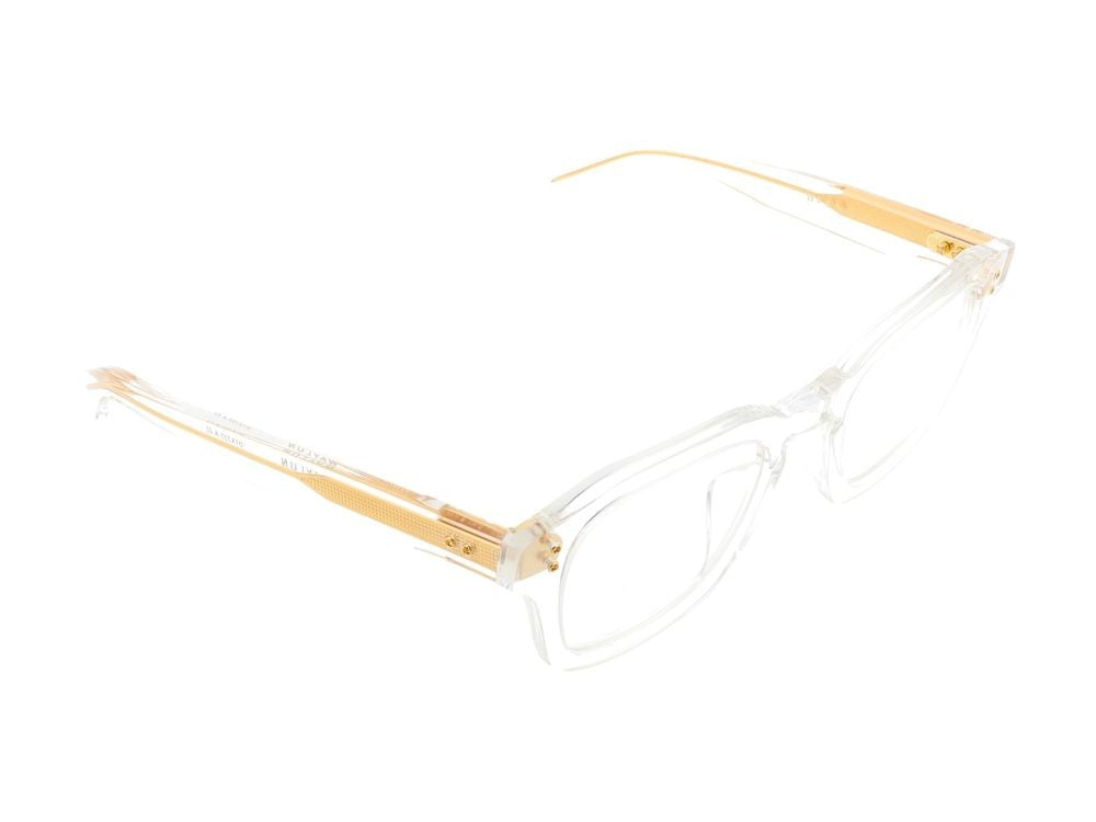 Dita Rectangular Crystal Clear Beige Accent Optical Glasses