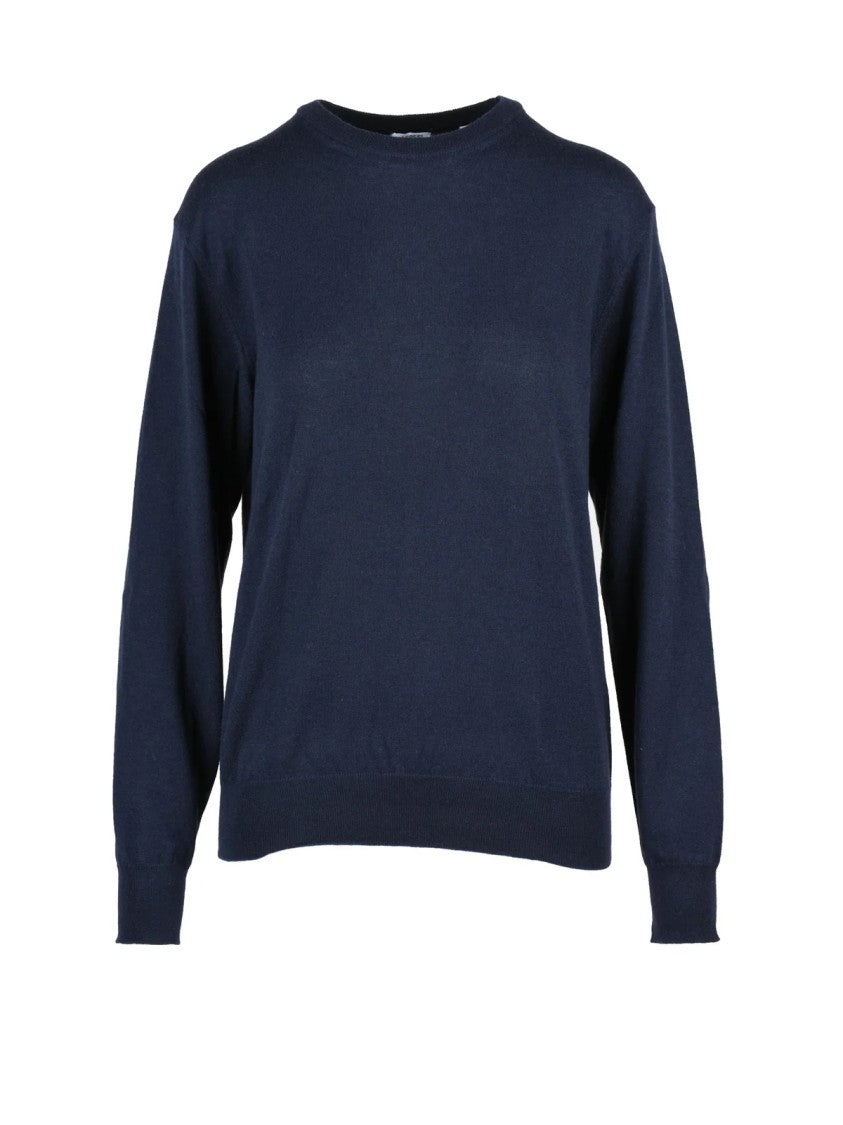 Aspesi Crew Neck Pullover In Luxurious Wool Cashmere Blend