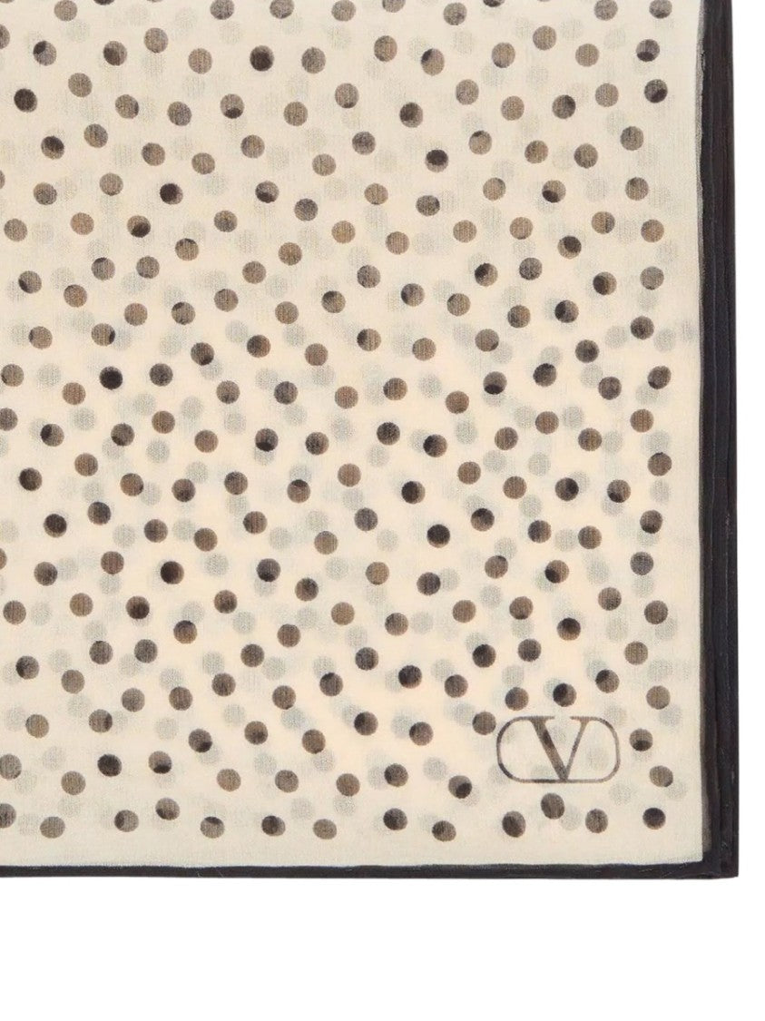 Valentino Garavani Polka Dot Silk Clutch Bag