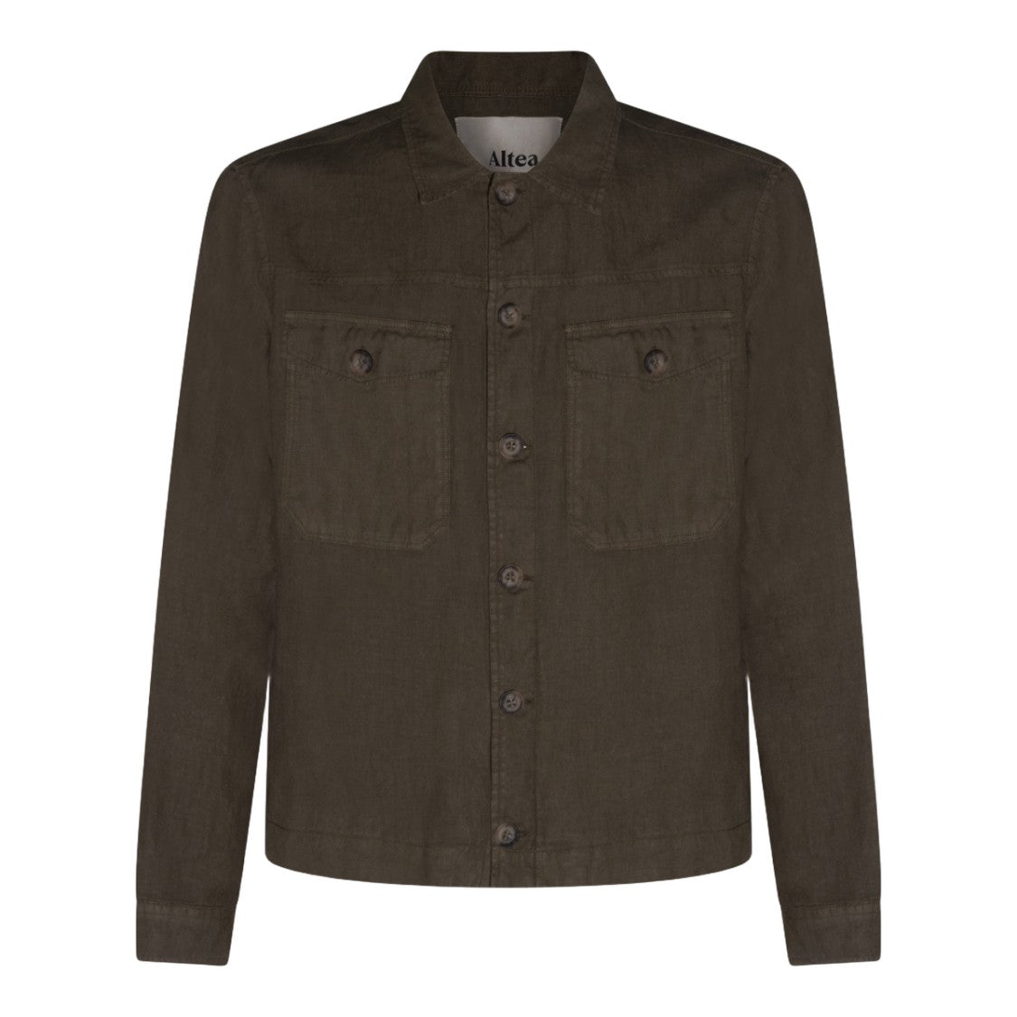 Altea Structured Green Jacket With Button-Up Front