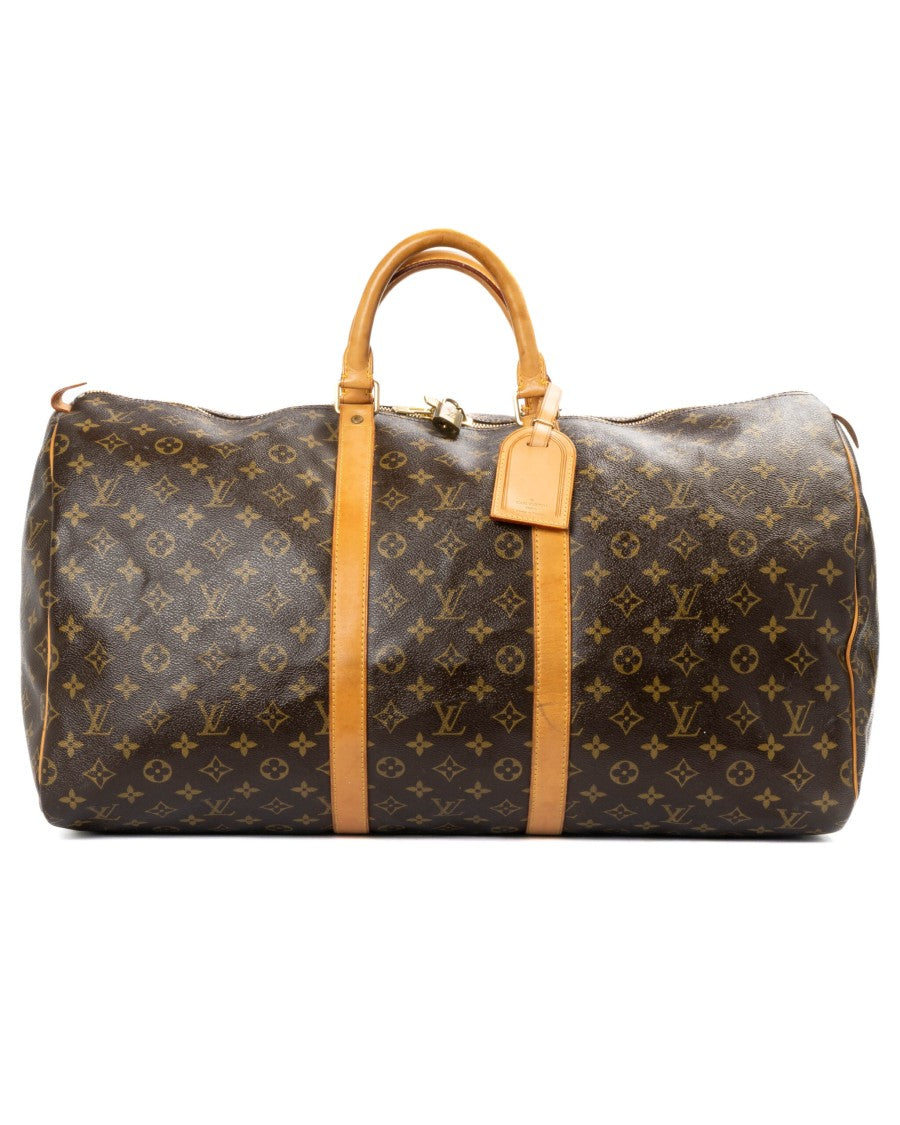 Louis Vuitton Keepall 55 Monogram Travel Duffel Bag