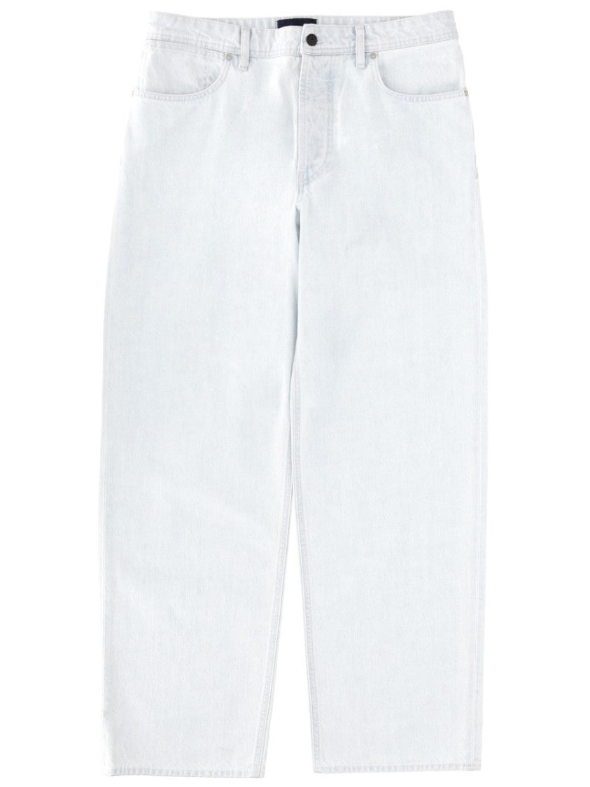 Stone Island Light-Washed Straight-Leg Minimalist Cotton Jeans