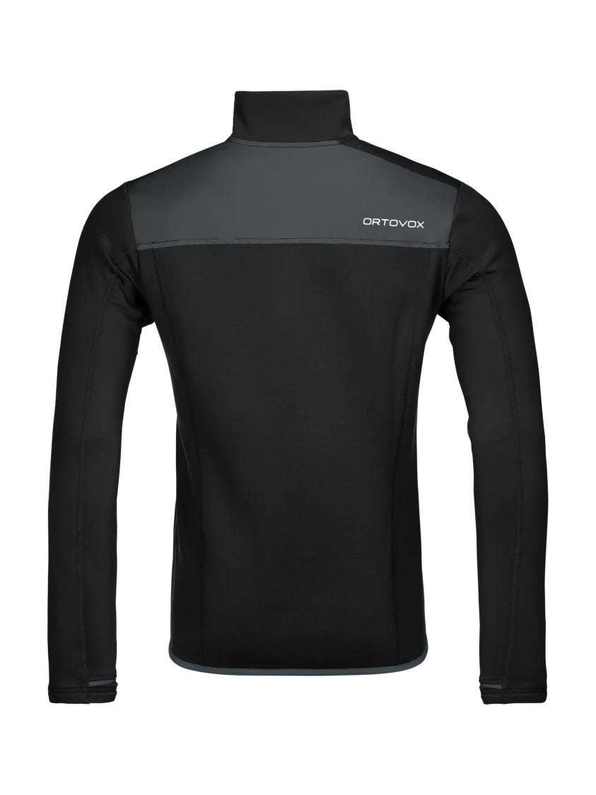 Ortovox Fleece Jacket With High Collar And Zippered Pockets