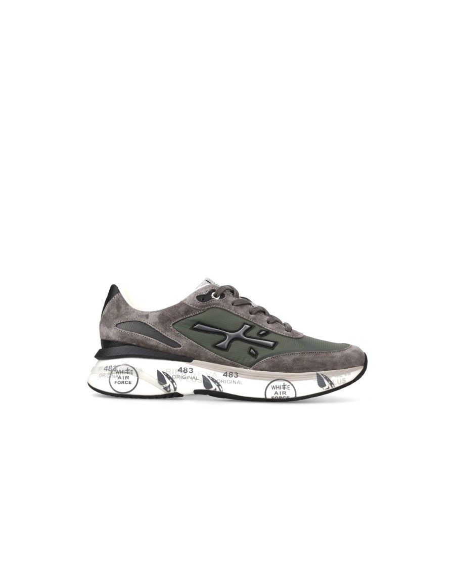 Premiata Green Suede Sneakers