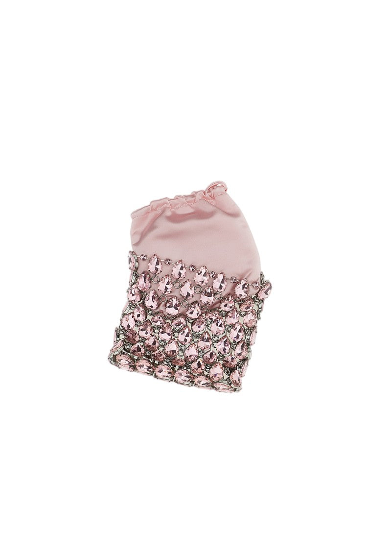 Self-Portrait Crystal Chainmail Mini Bag