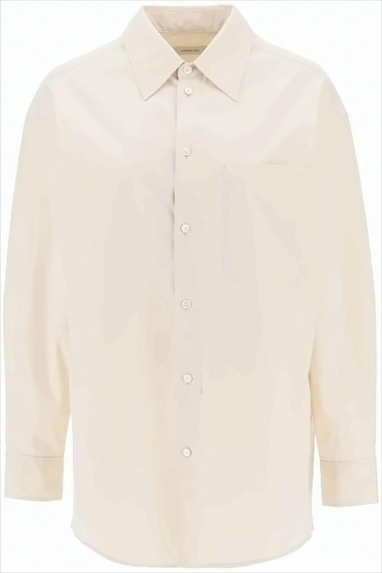 Lemaire Relaxed Fit Cotton Shirt With Classic Collar