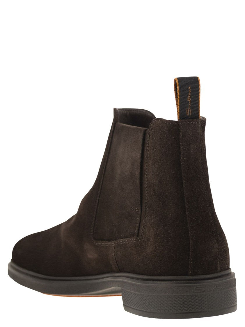 Santoni Easy Suede Ankle Boot