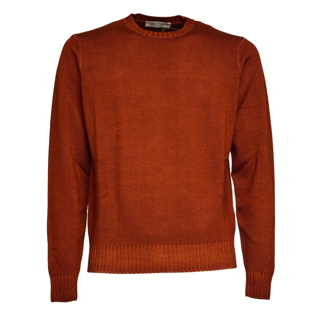 Filippo De Laurentiis Washed Merino Wool Sweater With Ribbed Accents