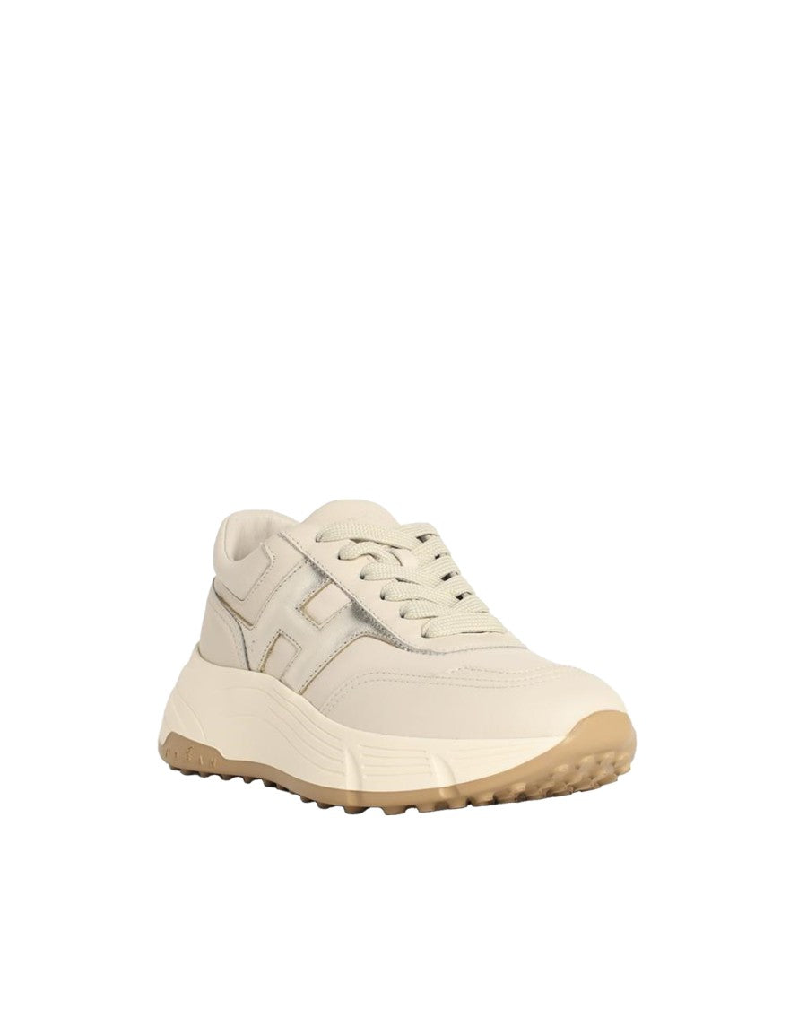 Hogan Platform Sneakers With Metallic H Detail