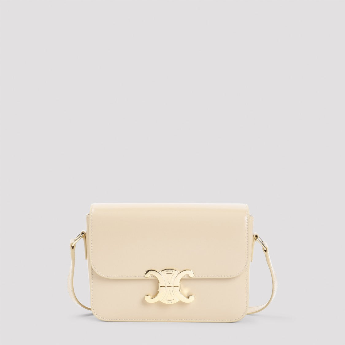 Celine Beige Calf Leather Shoulder Bag