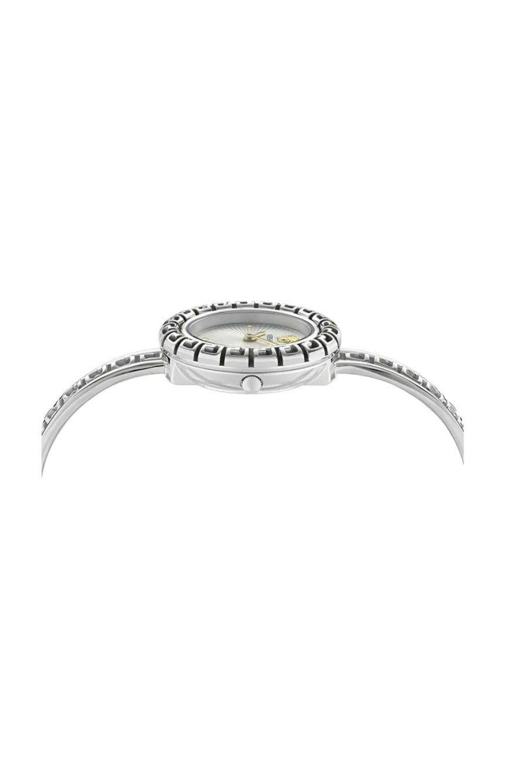 Versace Silver Iconic La Greca Stainless Steel Wristwatch