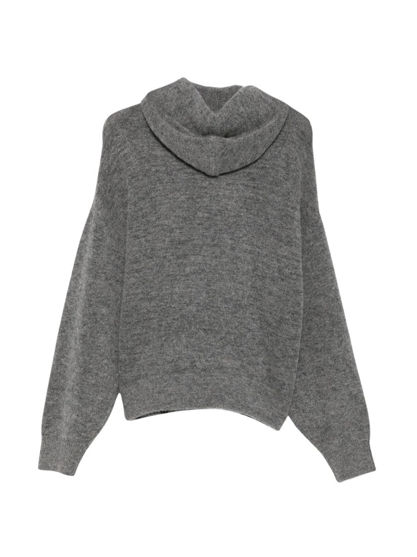 Closed Grey Bow Detail Knitted Sweater