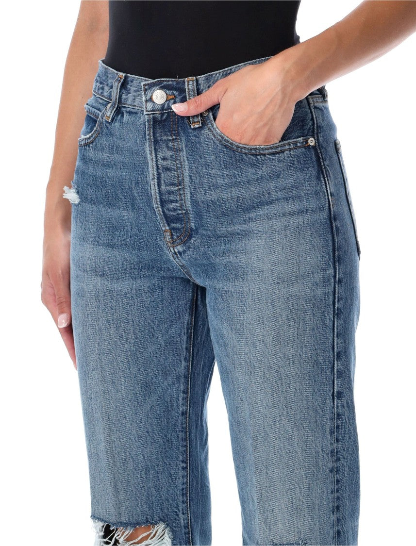 Frame The Vertical High-Rise Straight Jeans