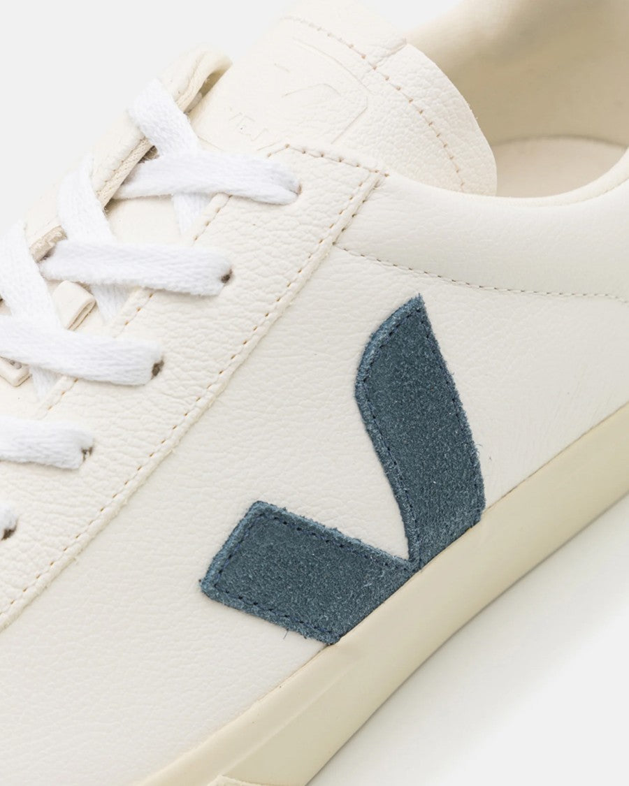 Veja Low-Top Sneakers In Organic Traced Leather With Suede Accents