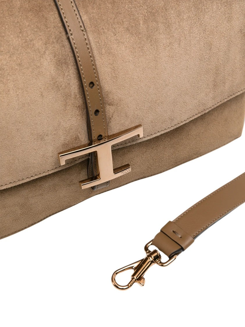 Tod's Tse Tracollina Mosch Piccola Suede Shoulder Bag