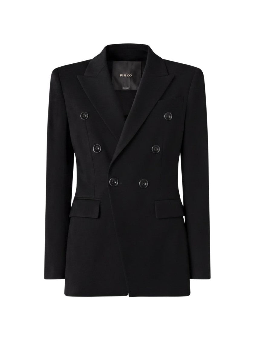 Pinko Tailored Double-Breasted Structured Blazer
