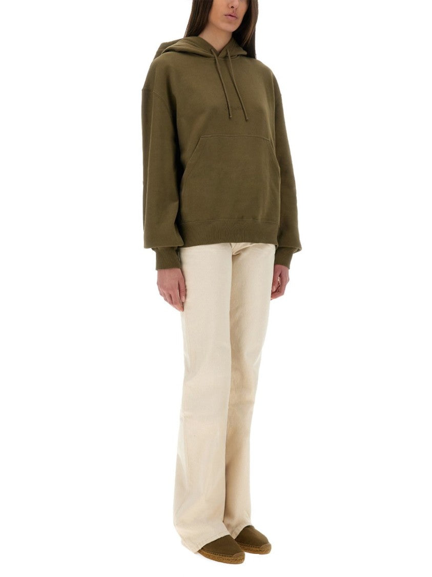 Saint Laurent Hooded Sweatshirt With Logo Detailing