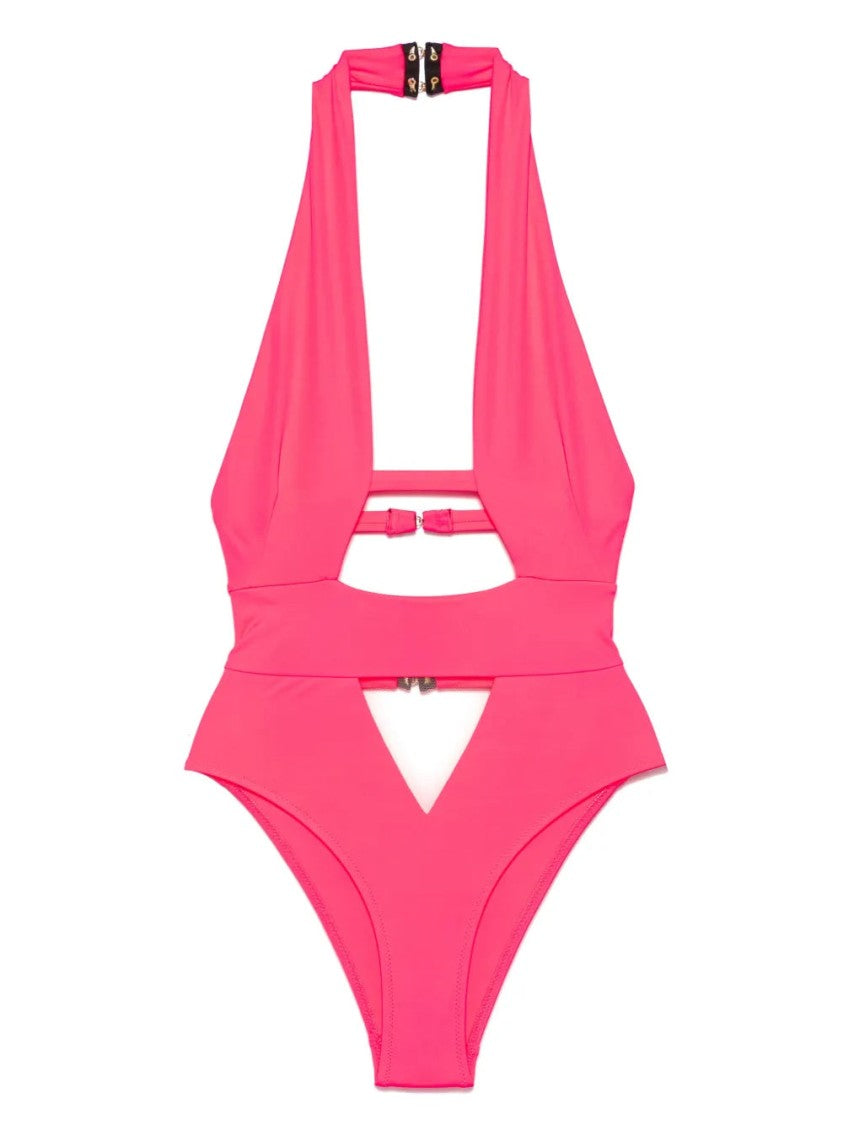 Agent Provocateur Anja Halter Neck Swimsuit With Plunging Neckline