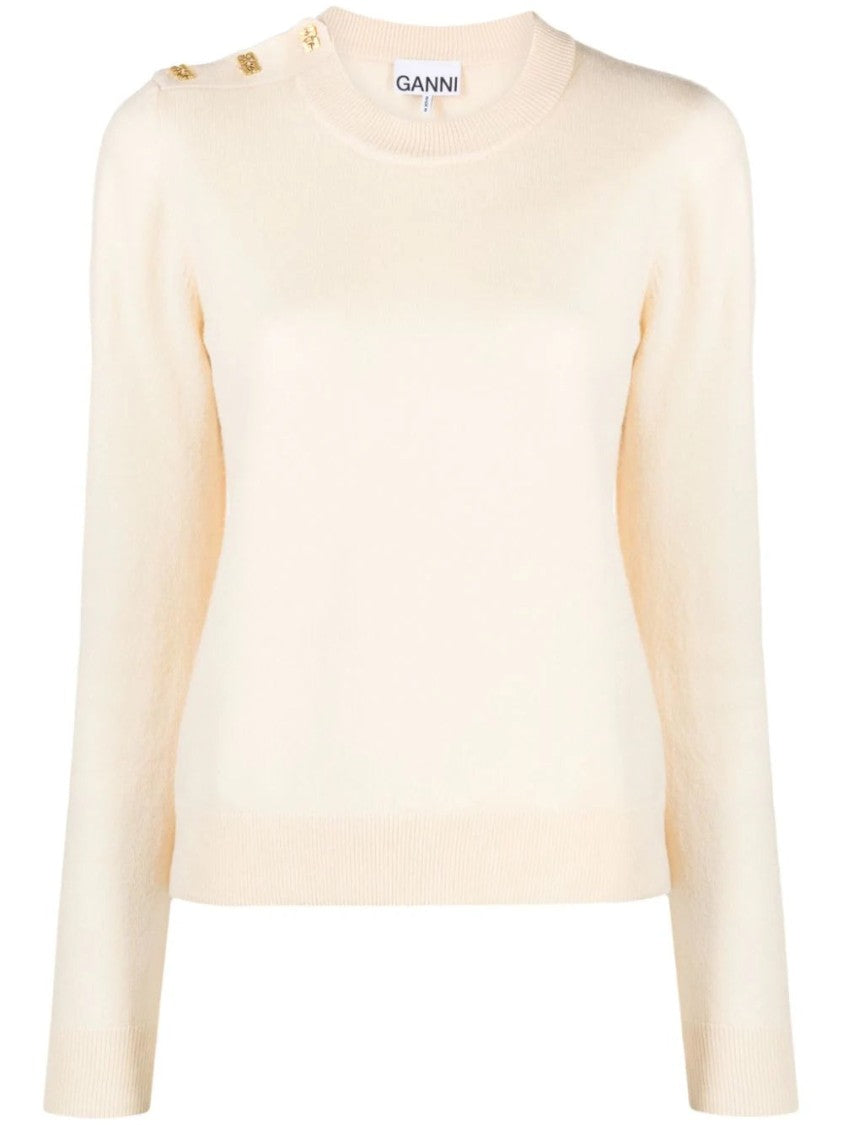 Ganni Mix Merino-Cashmere Jumper