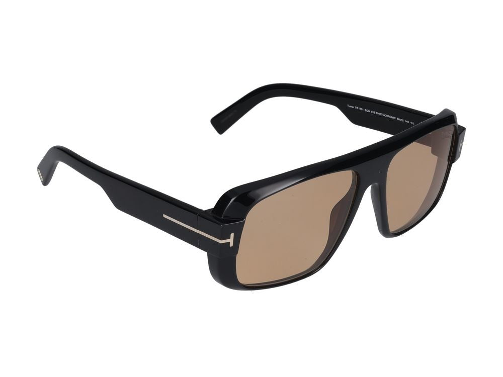 Tom Ford Black Bold Oversized Square Sunglasses