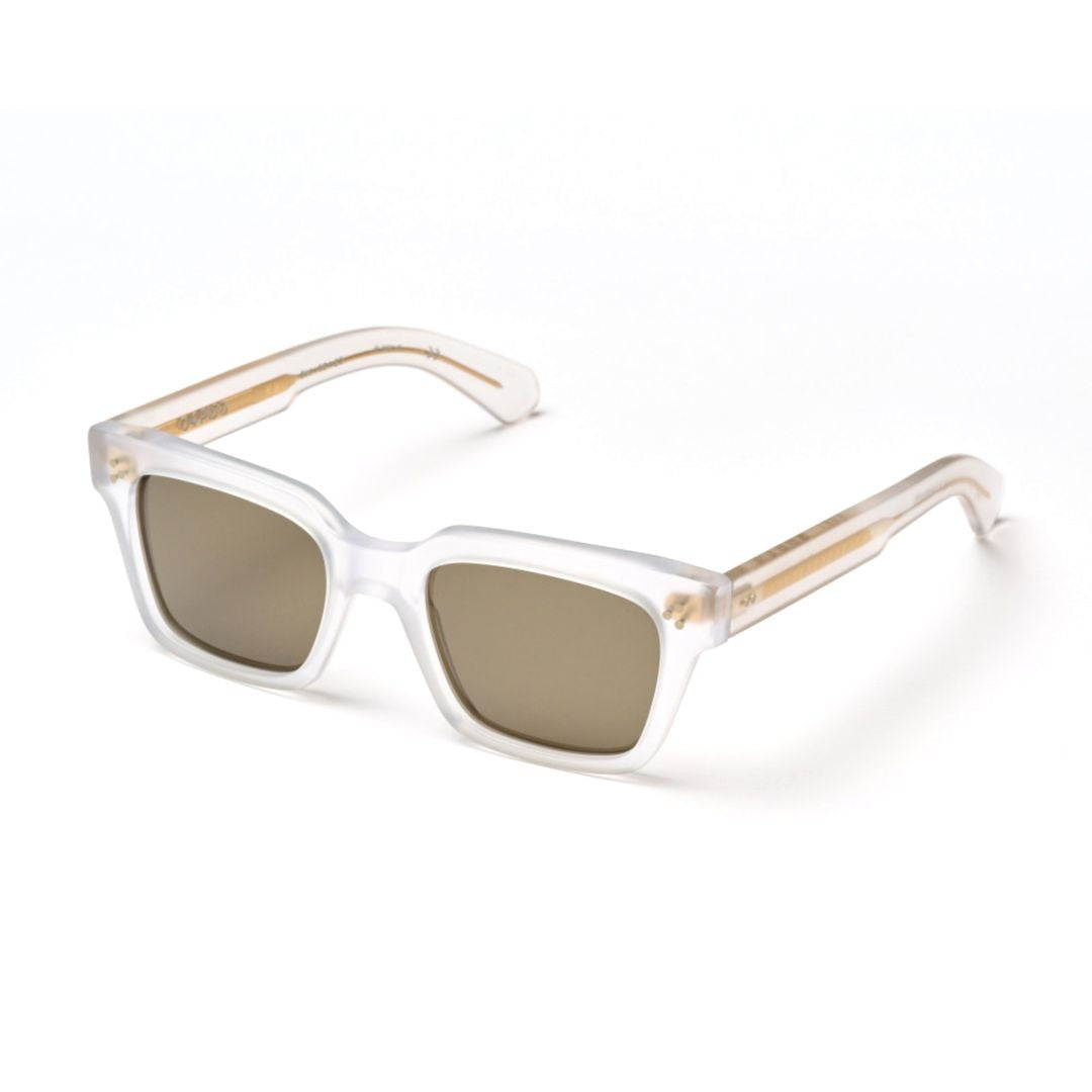 Kador Beige Guapo Translucent Rectangular Sunglasses