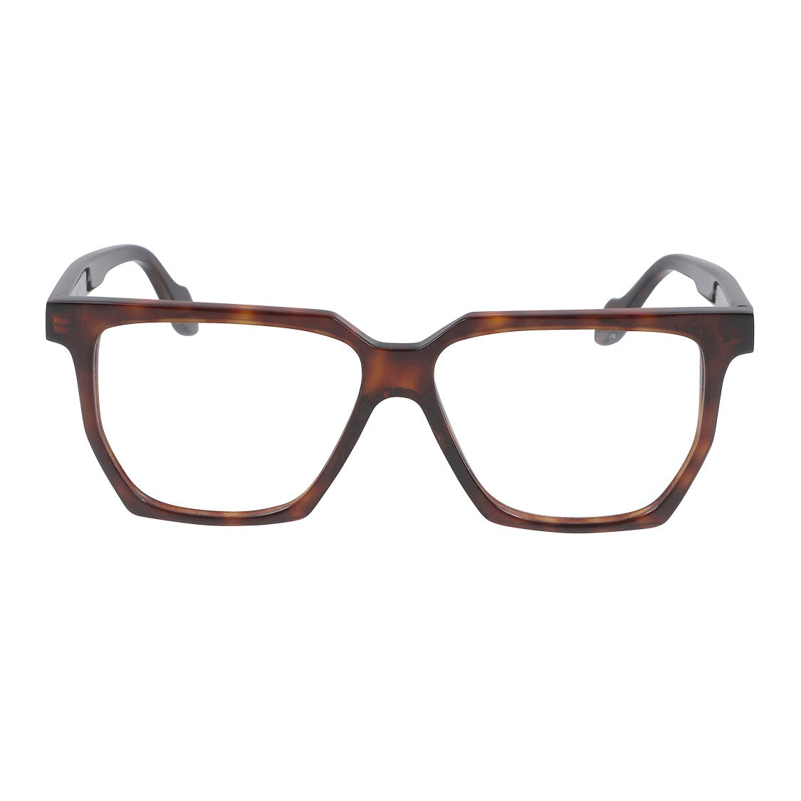 Kador Charlize Light Geometric Tortoiseshell Frame Eyeglasses With Keyhole Bridge