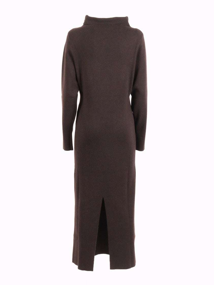 P.A.R.O.S.H. Knee Length Back Slit Day Dress