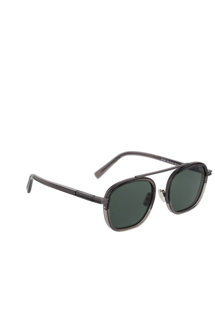 Zegna Acetate Metal Sunglasses