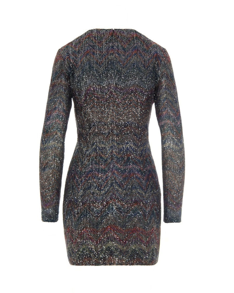 Missoni Multicolor Sequin Mini Dress